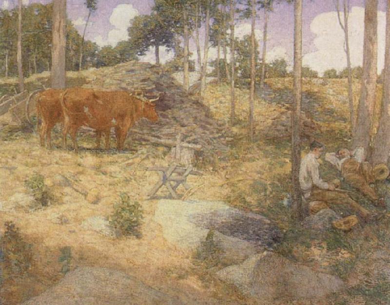 julian alden weir Midday Rest in New England